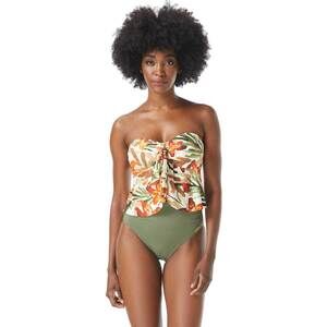 Vince Camuto Seychelles Floral Tie Front Bandini Swim Top Resortwear Bone Size S
